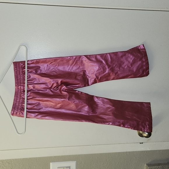 Camp beverly hills Metallic y2k faux leather pants 5-6 - Picture 7 of 12
